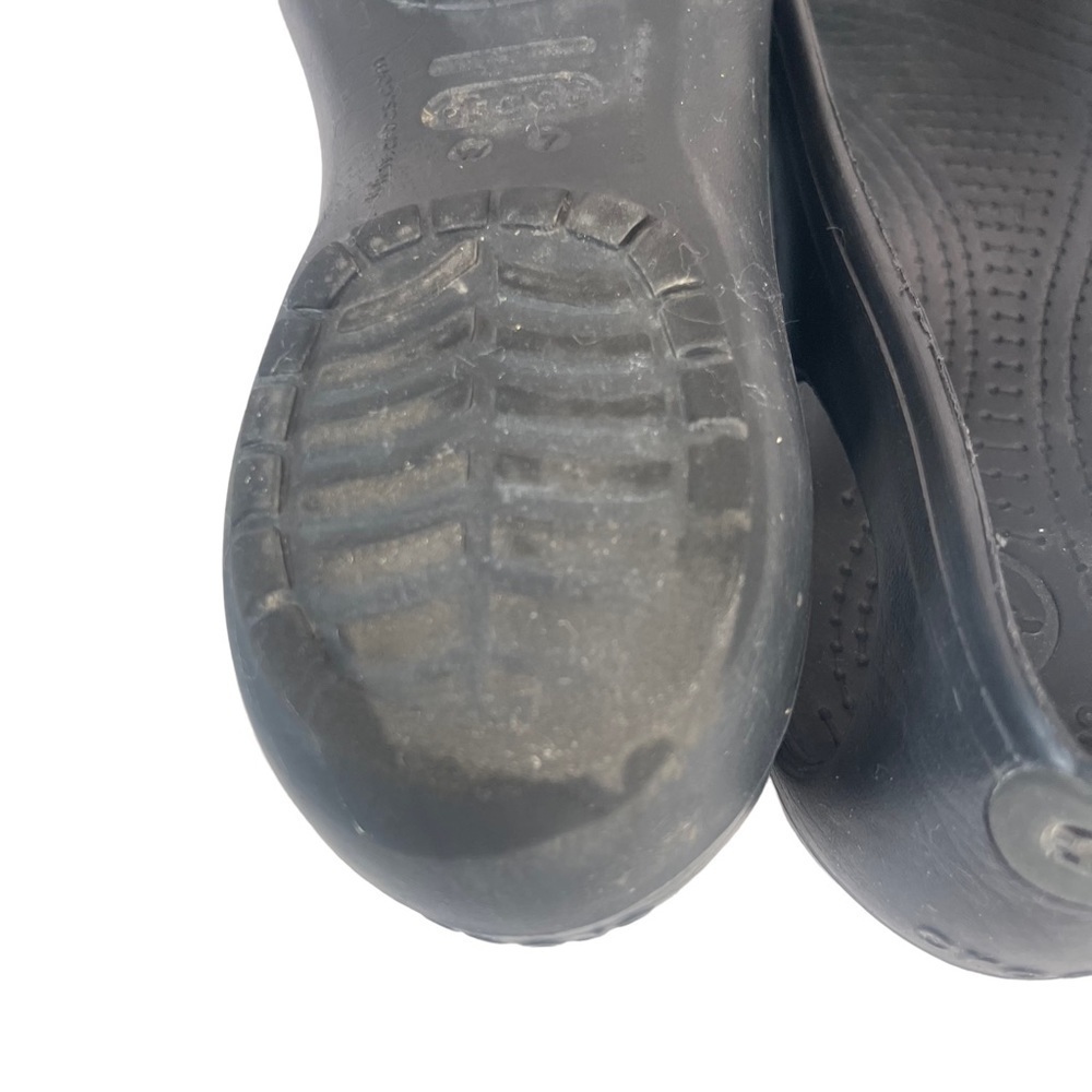 Crocs Kadee Malindi Black Ballet Flats Slip On Rubber Comfort Lightweight 7 - Picture 11 of 12